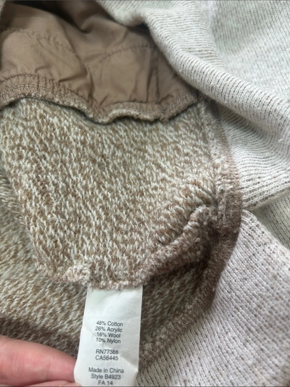 J. Crew B4923 long-sleeve cowl neck funnelneck pullover sweater XXS